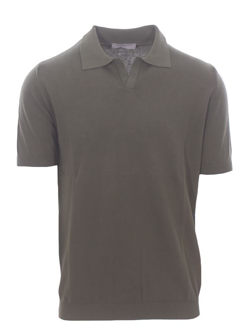polo skipper in cotone crepe DETWELVE | F-6215COTTON CREPEMILITARE